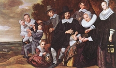 Portrait of a family by Frans Hals