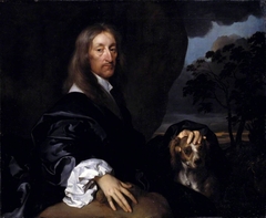 Portrait of a Gentleman with a Dog, Probably Sir Thomas Tipping by Gerard Soest