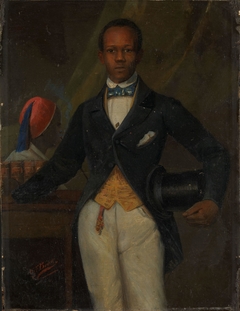 Portrait of a young man by Hans Johan Frederik Berg