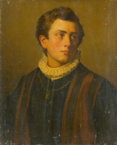 Portrait of a Young Man with a White Starched Collar
