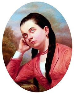 Portrait of a young woman by José Ferraz de Almeida Júnior