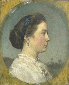 Portrait of Catharina Hendrika Horn, the Artist's Wife