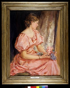 Portrait of Lorna, the girl in pink by Annie Elizabeth Kelly