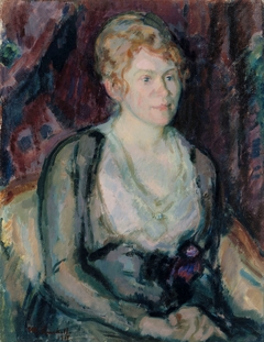 Portrait of Mrs. Agda Vilén by Magnus Enckell