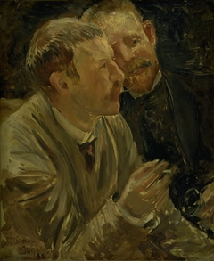 Portrait of the Painters Bruno Liljefors and Alf Wallander by Ernst Josephson