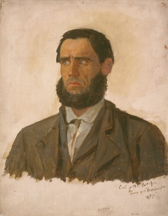 Portrait of the Prisoner Carl Gustav Svendsen by Adolph Tidemand