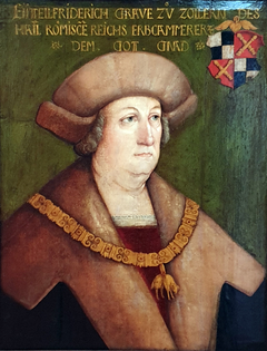 Porträt von Eitel Friedrich II von Hohenzollern by Hans Leonhard Schäufelein