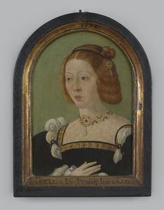 Portret "Isabella van Portugal" op hout, kopie naar Jan Cornelisz Vermeyen, circa 1532 by Jan Cornelisz Vermeyen