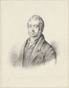 Portret van Carel Lodewijk Hansen by Lambertus Johannes Hansen