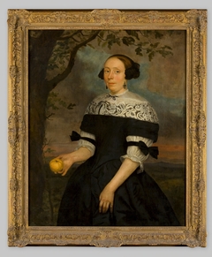Portret van een onbekende vrouw by Hendrick ten Oever