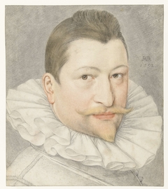 Portret van Johannes Sadeler I by Hendrick Goltzius