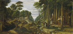 Procession of Pilgrims in the Forest by Ferdinand Olivier
