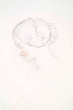 Profile of a Girl's Head - John Phillip - ABDAG014484.91 by John Phillip