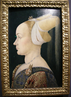 Profile portrait of a lady by Anonymous