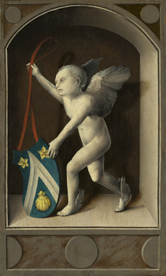 Putto with Arms of Jacques Coëne [reverse] by Bernard van Orley