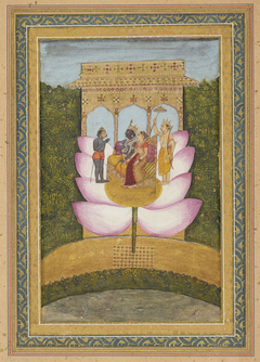 Rama and Sita with Hanuman and Lakhshman. by Anonymous