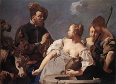 Rebecca at the Well by Giovanni Battista Piazzetta