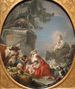 Rest of the Shepherds by Jean-Baptiste-Henri Deshays