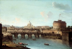 Rome: View of the Tiber by Antonio Joli