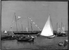 Sail Boats by Albert Bierstadt