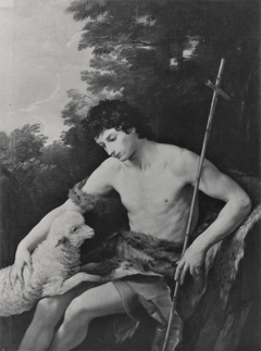 Saint Jean Baptiste caressant l'agneau sans tache by Guido Reni
