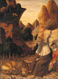 Saint Jerome in a Landscape by Bono da Ferrara