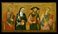 Saint Peter, Saint Claire, Saint James the Great, Saint John the Evangelist