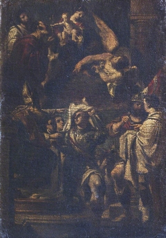 Saint William of Aquitane taking the Habit by Anonymous