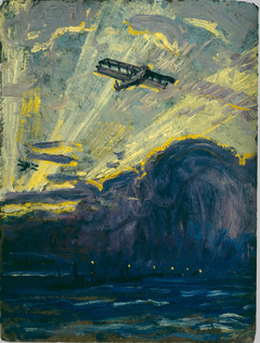 Sketch for Minesweepers and Seaplanes by Arthur Lismer