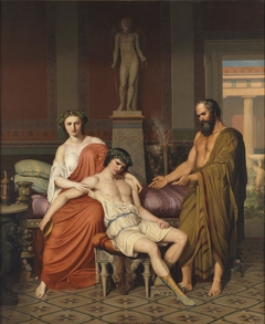 Sócrates reprendiendo a Alcibíades en casa de una cortesana