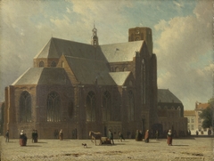 Souvenir of the Church of St Lawrence, Rotterdam by Jan Weissenbruch