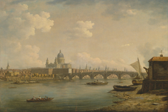 St. Paul's and Blackfriars Bridge by William Marlow