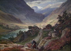 Steep Roads in Lærdal by Thomas Fearnley