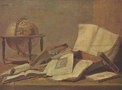 Still-life with Books and Globe by David Teniers the Younger