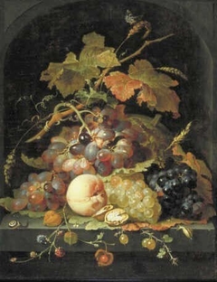 Still life with grapes and other fruit