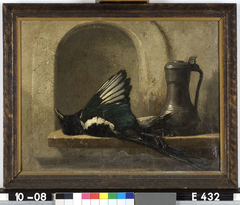 Still Life with Magpie by Andries van den Berg