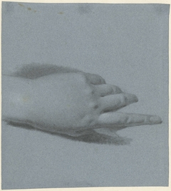 Studie voor de linkerhand van Catharina Nahuys, echtgenote van Mr. Rutger Jan Schimmelpenninck by Charles Howard Hodges