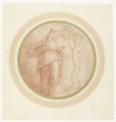 Studie voor Eva, die de appel plukt by Giovanni Battista Franco