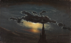 Study of Clouds in Moonlight by Knud Baade