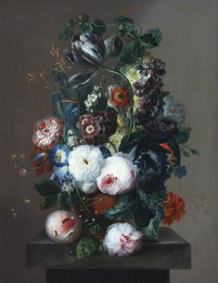 Summer Flowers in a Terracotta Vase by Anton Weiss