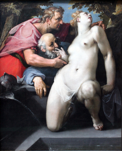 Susanna at her Bath by Cornelis van Haarlem