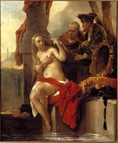 Susanna en de ouderlingen by Jan van Noordt