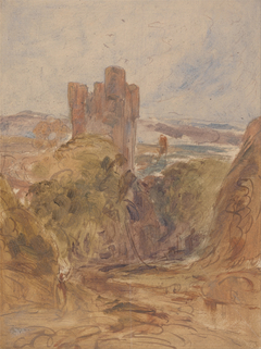 Tantallon Castle (?), a study by Anonymous