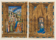 The Annunciation from the Hours of Charles of France by Maître de Charles de France