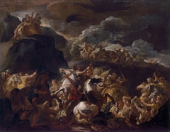 The Battle of Israel and Amalek by Luca Giordano