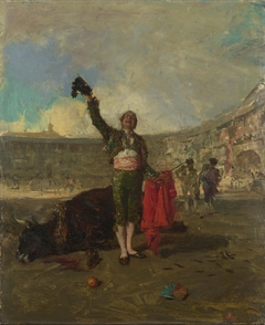 The Bullfighter's Salute by Marià Fortuny