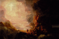 The Cross and the World: The Pilgrim of the Cross at the End of His Journey by Thomas Cole