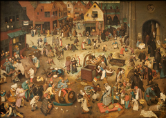 The Fight Between Carnival and Lent by Pieter Brueghel the Elder