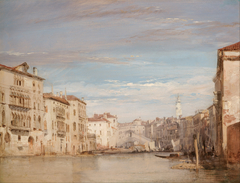 The Grand Canal, Venice, Looking Toward the Rialto by Richard Parkes Bonington