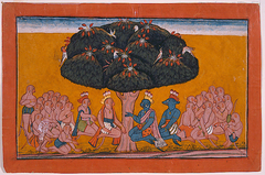 The monkey and bear leaders discuss their attack on Ravana by Anonymous